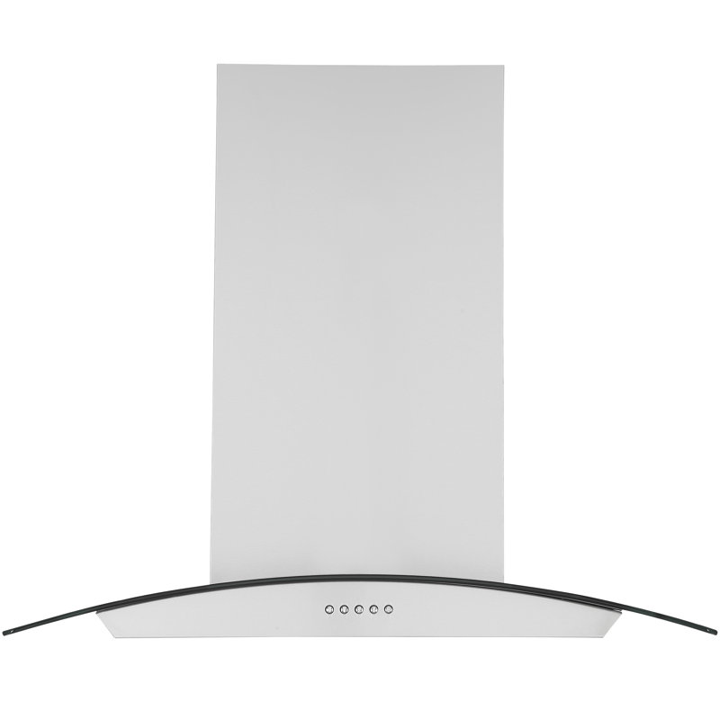 Ancona 30" 440 CFM Convertible Island Mount Glass Canopy Range Hood in